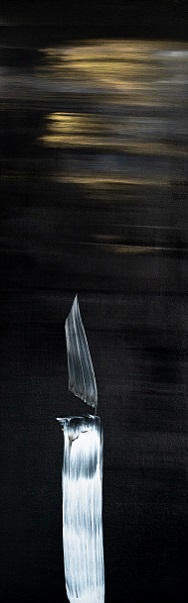 《천계의 빛 No.15》 2017,  Acrylic on canvas, 170×55cm